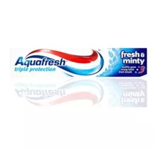 אקווה פרש משחת שיניים מנטה כחול 125 מ"ל מוגדל! Aquafresh סופר מדיקה