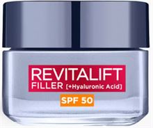 לוריאל רביטליפט פילר L’Oréal Paris Revitalift Filler Anti-Ageing Day Cream SPF 50 סופר מדיקה