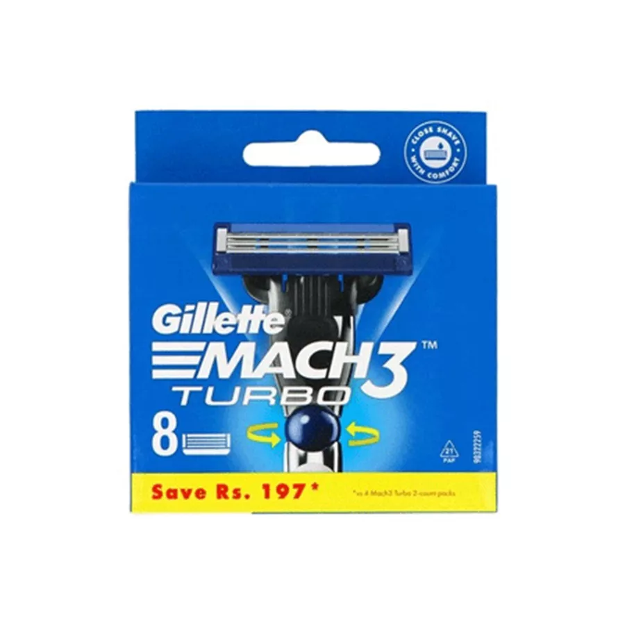 ג'ילט מאך 3 XL טורבו 8 סכינים / GILLETTE