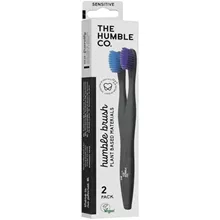 דה המבל מברשת שיניים טבעית רכה זוג (= 2 יחידות) / THE HUMBLE CO סופר מדיקה