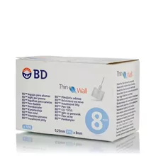 BD מחטי עט 8 מ"מ 31G סופר מדיקה