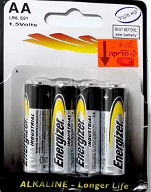 סוללות אלקליין סוג AA במארז 4 יחידות סופר מדיקה
