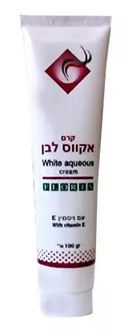 קרם אקווס לבן עם ויטמין אי (E) 100 גרם WHITE AQUEOUS CREAM סופר מדיקה