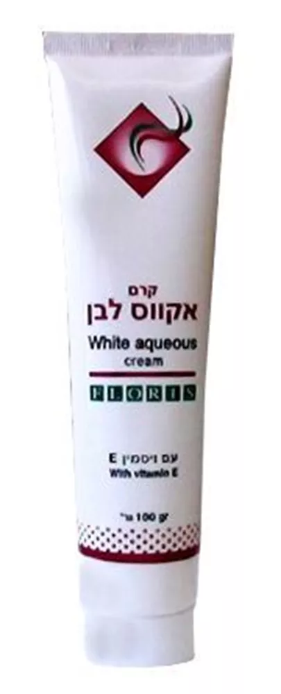 קרם אקווס לבן עם ויטמין אי (E) 100 גרם WHITE AQUEOUS CREAM