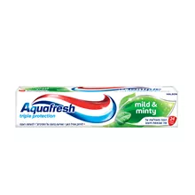 אקווה פרש משחת שיניים מנטה ירוק שלישיה 100 מ"ל Aquafresh סופר מדיקה