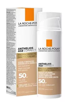 לה רוש פוזה אנטי-אייג'ינג SPF50 קרם יום עם גוון סופר מדיקה