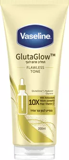 וזלין GlutaGlow תחליב סרום לגוף המסייע לגוון עור אחיד 200 מ"ל / VASELINE סופר מדיקה
