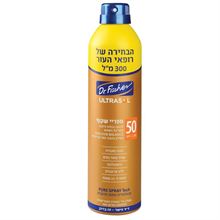 אולטרסול ספריי שקוף להגנה מקרינת השמש 300 מ"ל SPF 50 סופר מדיקה