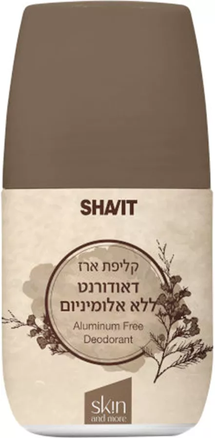 שביט דאודורנט רול און ללא אלומיניום קליפת ארז 60 מ
