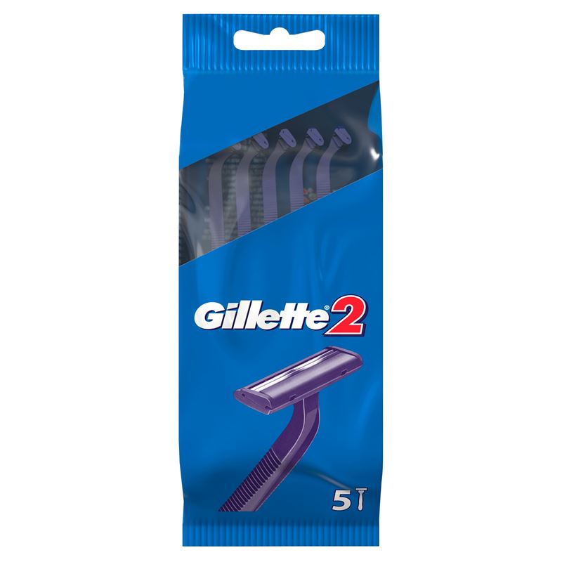 ג'ילט 2 לגבר 5 סכינים חד פעמיים / Gillette