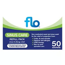 פלו סינוס שקיקי שטיפה לאף ולסינוסים 50 יח' FLO סופר מדיקה