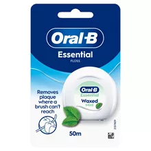 אורל בי חוט דנטלי שעווה מסיר פלאק מנטה 50 מטר / ORAL B סופר מדיקה