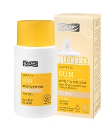 ג’נסיס סאן תחליב פנים קליל במיוחד SPF50 גוון בהיר !  50 מ"ל / GENESIS SUN סופר מדיקה